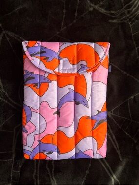 Baggu Dolphins Padded Laptop Case (13”/14”) LIKE NEW